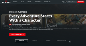 image of dnd beyond website homepage image of dnd beyond website homepage